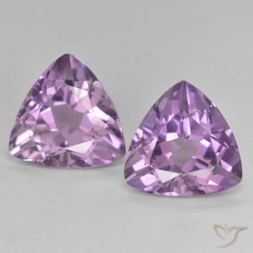 5.47ctw Naturale Viola tendente al rosa Ametista, Taglio trillion, VVS-VS