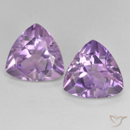 5.71ctw Naturale Viola rosa medio Ametista, Taglio trillion, VVS-VS