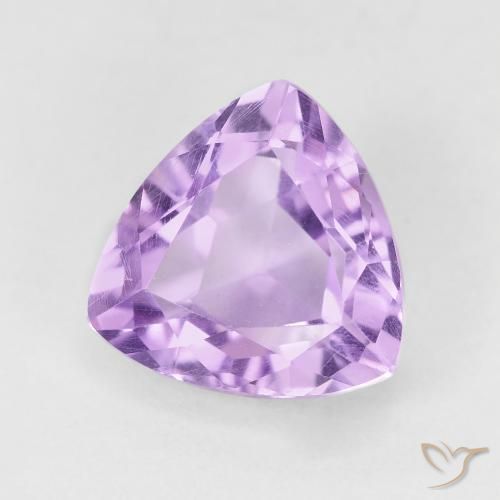 Ametista Viola Iris Rosato naturale da 3.26 ct, Taglio trillion, VVS-VS