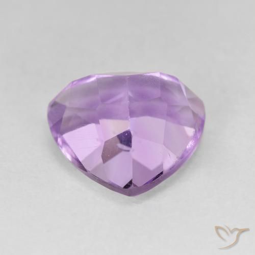 Ametista Viola Iris Rosato naturale da 3.26 ct, Taglio trillion, VVS-VS