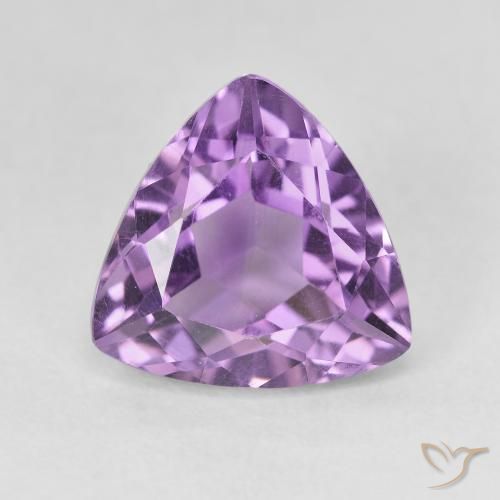 3.17ct Naturale Viola violaceo medio Ametista, Taglio trillion, VVS-VS