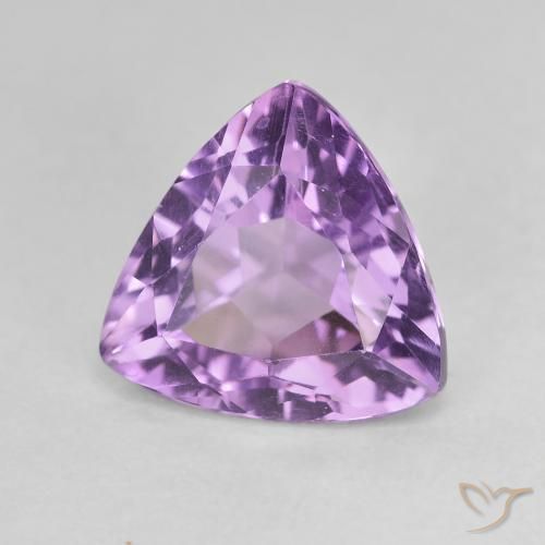 Ametista violaceo naturale da 2.96 ct, Taglio trillion, VVS-VS