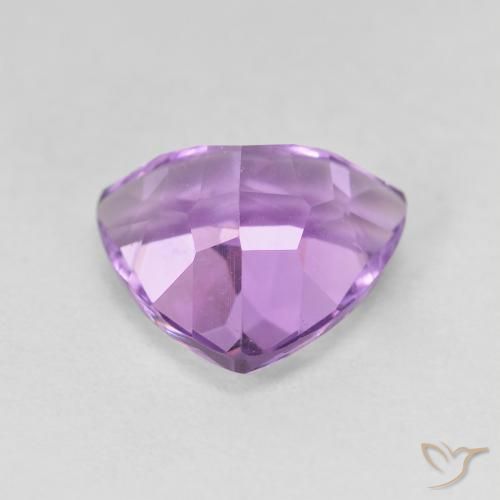 Ametista violaceo naturale da 2.96 ct, Taglio trillion, VVS-VS