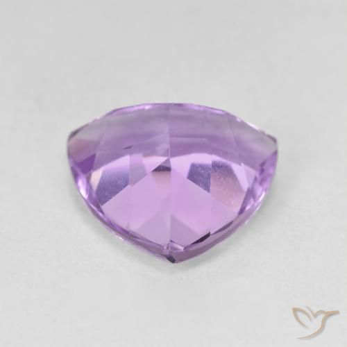 Ametista Viola violaceo medio naturale da 2.85 ct, Taglio trillion, VVS-VS