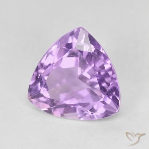 Ametista violaceo naturale da 2.91 ct, Taglio trillion, VVS-VS