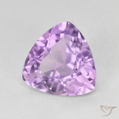 Ametista violaceo naturale da 2.99 ct, Taglio trillion, VVS-VS
