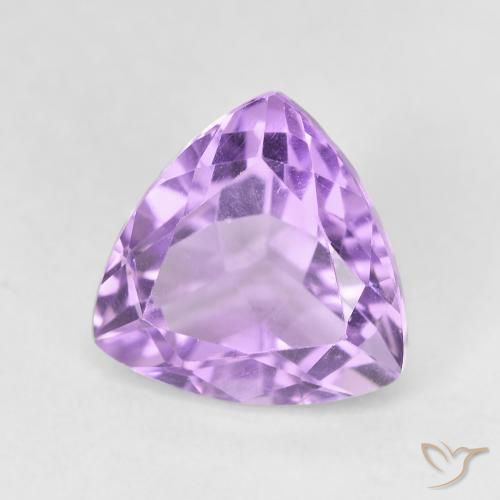 Ametista Iris Violetta naturale da 3.12 ct, Taglio trillion, VVS-VS