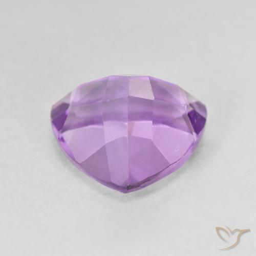 Ametista Iris Violetta naturale da 3.12 ct, Taglio trillion, VVS-VS