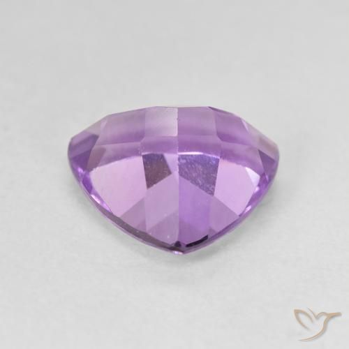 Ametista Viola medio naturale da 2.75 ct, Taglio trillion, VVS-VS