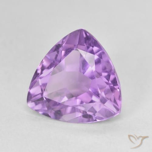 Ametista Iris Violetta naturale da 3.06 ct, Taglio trillion, VVS-VS