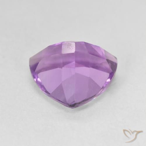 Ametista Iris Violetta naturale da 3.06 ct, Taglio trillion, VVS-VS
