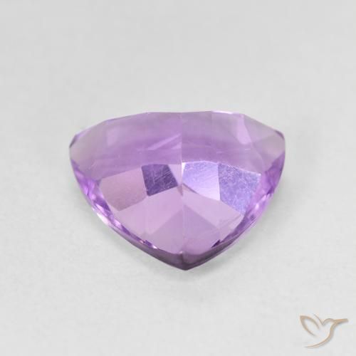 Ametista Iris Violetta naturale da 2.72 ct, Taglio trillion, VVS-VS