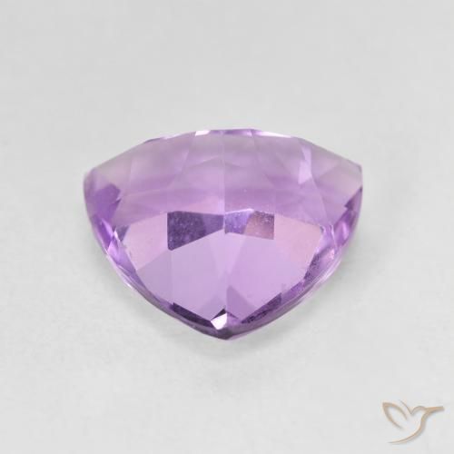Ametista Viola medio naturale da 3.00 ct, Taglio trillion, VVS-VS