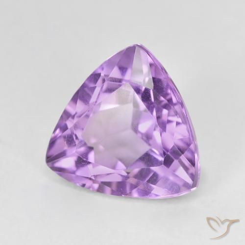 Ametista violaceo naturale da 3.08 ct, Taglio trillion, VVS-VS