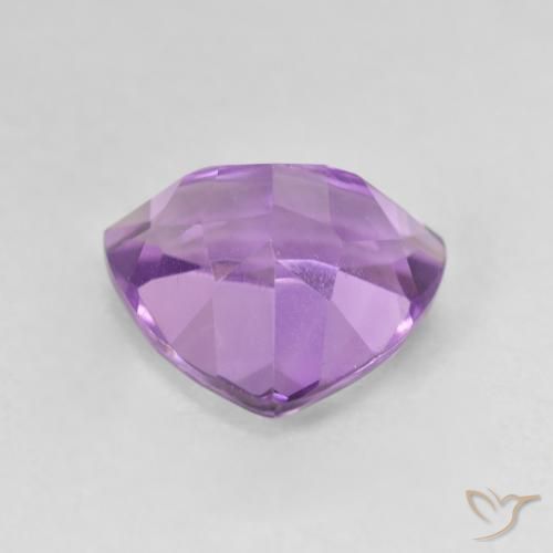 Ametista violaceo naturale da 3.08 ct, Taglio trillion, VVS-VS
