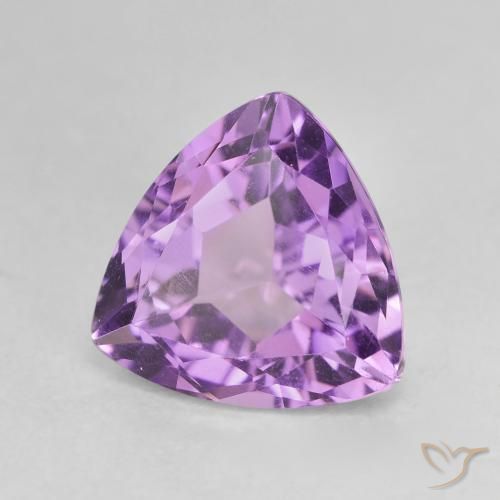 Ametista violaceo naturale da 3.13 ct, Taglio trillion, VVS-VS