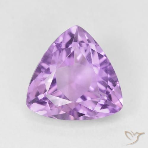 2.77ct Naturale Medium Light Purplish-Violet Ametista, Taglio trillion, VVS-VS