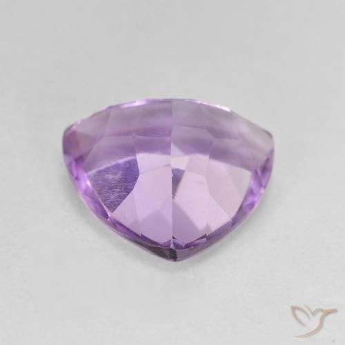 Ametista violaceo naturale da 2.91 ct, Taglio trillion, VVS-VS