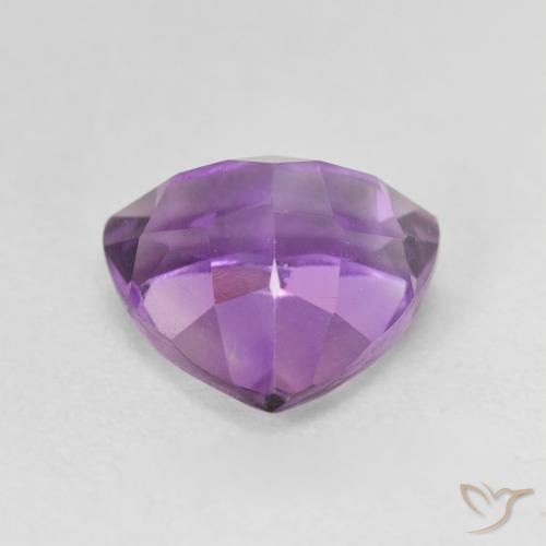 Ametista Medium Light Purplish-Violet naturale da 3.20 ct, Taglio trillion, VVS-VS