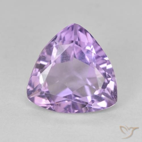 2.87ct Naturale Viola tendente al rosa Ametista, Taglio trillion, VVS-VS