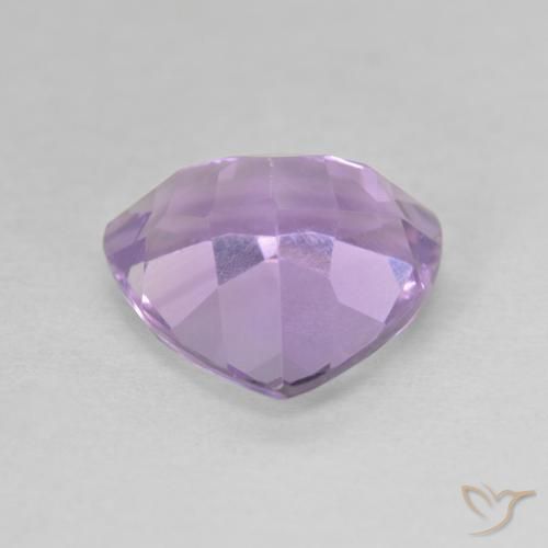 Ametista Viola tendente al rosa naturale da 2.87 ct, Taglio trillion, VVS-VS