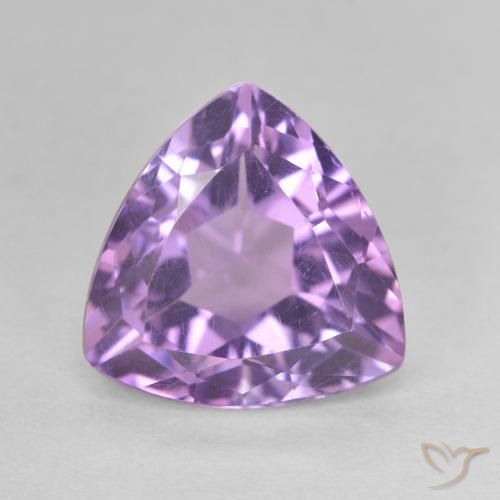 2.94ct Naturale Viola tendente al rosa Ametista, Taglio trillion, VS