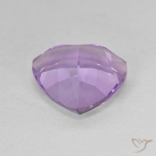 Ametista Viola tendente al rosa naturale da 2.94 ct, Taglio trillion, VS