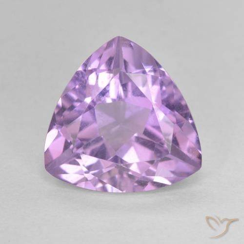 2.93ct Naturale Viola tendente al rosa Ametista, Taglio trillion, VS