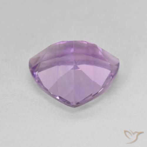 Ametista Viola tendente al rosa naturale da 2.93 ct, Taglio trillion, VS
