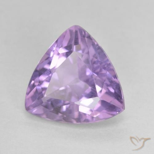 Ametista Viola chiaro naturale da 2.69 ct, Taglio trillion, VS