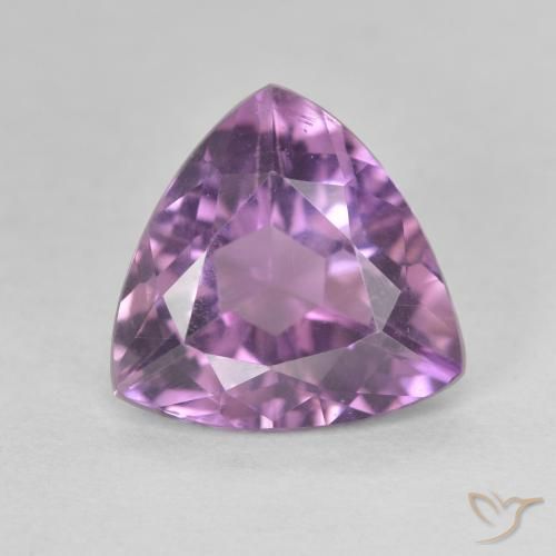 2.72ct Naturale Viola scuro Ametista, Taglio trillion, VS, Photo A