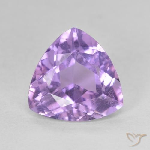 2.81ct Naturale Viola scuro Ametista, Taglio trillion, VS