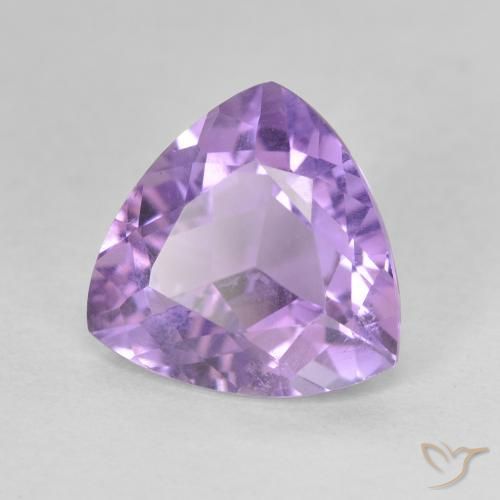 Ametista Viola scuro naturale da 2.81 ct, Taglio trillion, VS