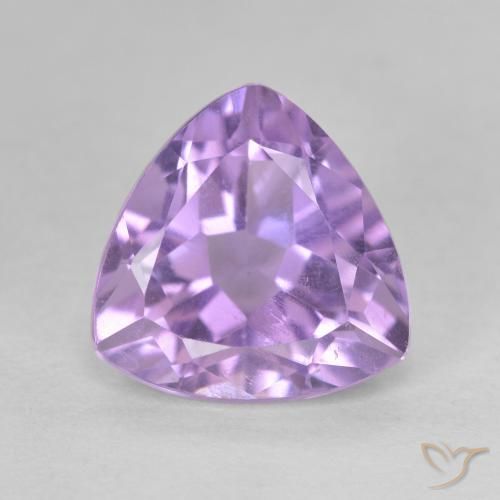 3.12ct Naturale Viola tendente al rosa Ametista, Taglio trillion, VS