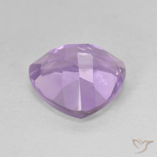 Ametista Viola tendente al rosa naturale da 3.12 ct, Taglio trillion, VS