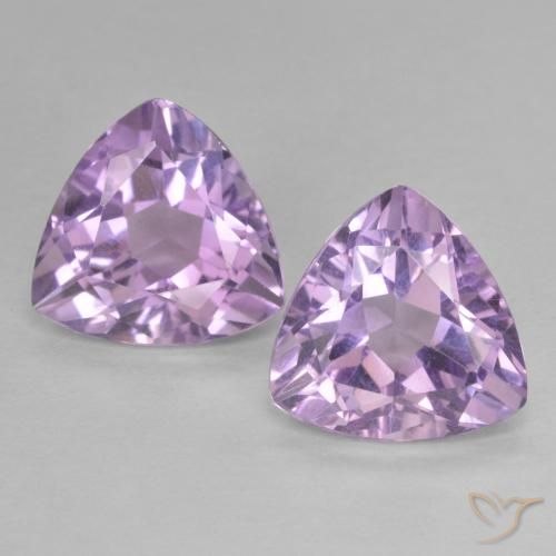 5.78ctw Naturale Viola rosa medio Ametista, Taglio trillion, VVS-VS