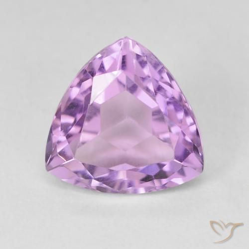 3.37ct Naturale Viola rosa medio Ametista, Taglio trillion, VVS-VS