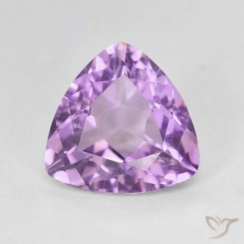 2.86ct Naturale Viola tendente al rosa Ametista, Taglio trillion, VVS-VS