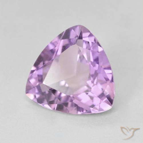 Ametista Viola tendente al rosa naturale da 2.86 ct, Taglio trillion, VVS-VS