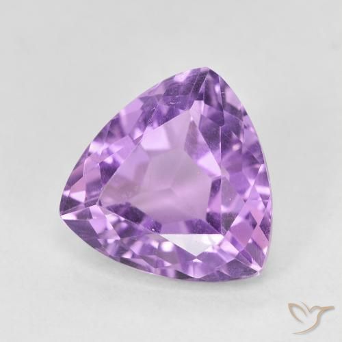 Ametista violaceo naturale da 2.93 ct, Taglio trillion, VVS-VS