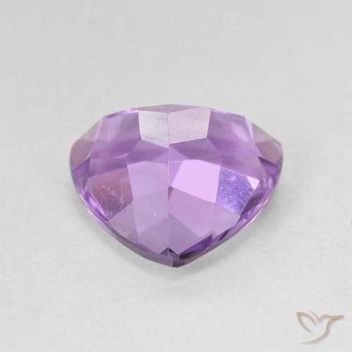 Ametista violaceo naturale da 2.93 ct, Taglio trillion, VVS-VS