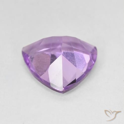 Ametista Viola rosa medio naturale da 2.64 ct, Taglio trillion, VVS-VS