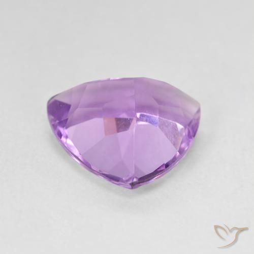 Ametista Viola medio naturale da 2.75 ct, Taglio trillion, VVS-VS