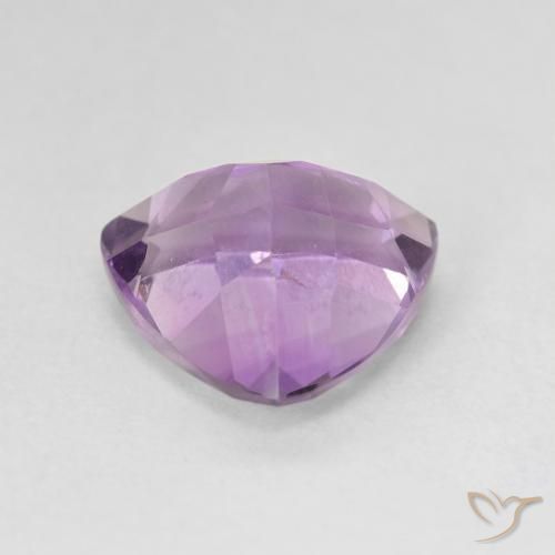 Ametista Viola tendente al rosa naturale da 2.92 ct, Taglio trillion, VVS-VS