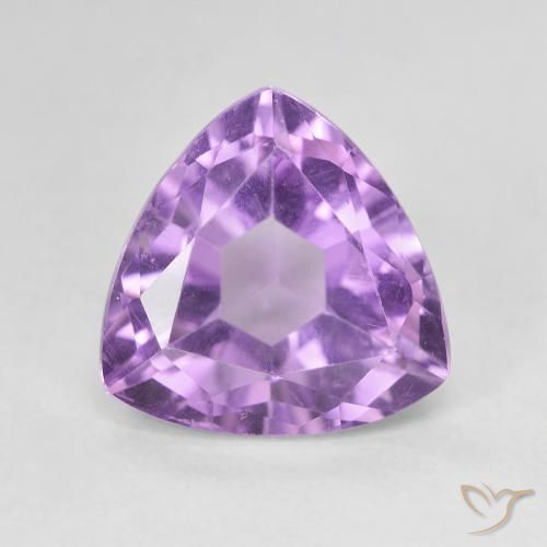 3.28ct Naturale Viola medio Ametista, Taglio trillion, VVS-VS