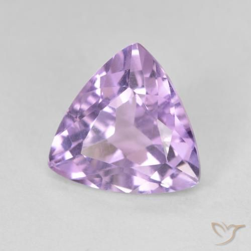 Ametista Viola Iris Rosato naturale da 2.78 ct, Taglio trillion, VVS-VS