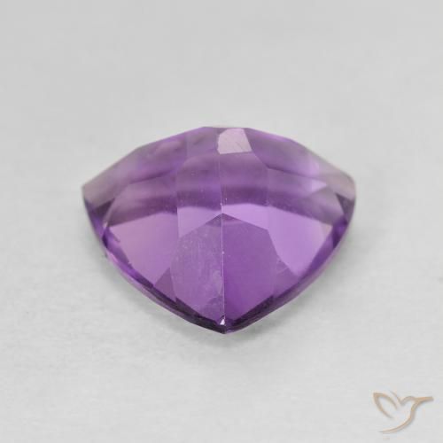 Ametista Iris Violetta naturale da 2.82 ct, Taglio trillion, VVS-VS