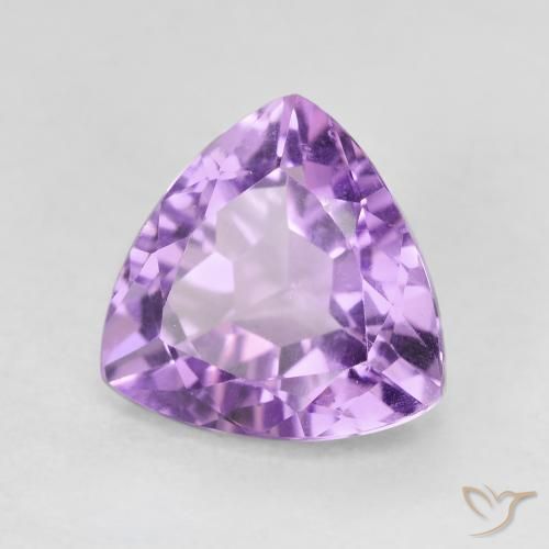 Ametista Iris Violetta naturale da 2.93 ct, Taglio trillion, VVS-VS