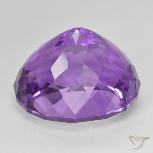 Ametista Viola Intenso naturale da 33.08 ct, Ovale, VVS