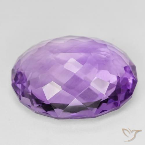 Ametista viola vivido naturale da 31.19 ct, Ovale, VVS